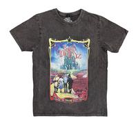 Wizard of Oz Yellow Brick Road Stone Wash T-Shirt in Grey | Size: 2XL Wizard of Oz Grey 2XL