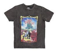 Wizard of Oz Yellow Brick Road Stone Wash T-Shirt in Grey | Size: XL Wizard of Oz Grey XL