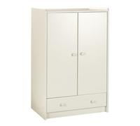 Wizard Off White 1 Drawer Double Wardrobe (H)1232mm (W)790mm (D)536mm