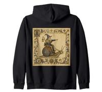 Wizard on Snail Initial Buhurt HEMA Larp Medieval Zip Hoodie