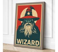 Wizard Portrait Vintage Canvas Wall Art Print 18x12 Inch (46 x 30 cm)