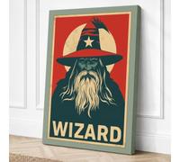 Wizard Portrait Vintage Canvas Wall Art Print 36x24 Inch (91 x 61 cm)