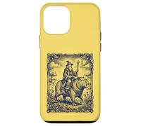Wizard Riding Capybara Fantasy Engraving Art Case for iPhone 12 mini