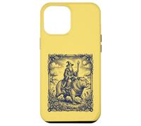 Wizard Riding Capybara Fantasy Engraving Art Case for iPhone 12 Pro Max