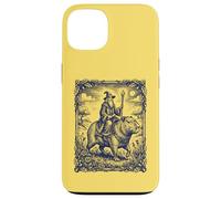 Wizard Riding Capybara Fantasy Engraving Art Case for iPhone 13