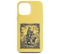 Wizard Riding Capybara Fantasy Engraving Art Case for iPhone 13 Pro Max