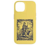 Wizard Riding Capybara Fantasy Engraving Art Case for iPhone 14