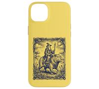 Wizard Riding Capybara Fantasy Engraving Art Case for iPhone 14 Plus