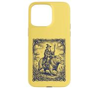 Wizard Riding Capybara Fantasy Engraving Art Case for iPhone 15 Pro Max
