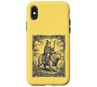 Wizard Riding Capybara Fantasy Engraving Art Case for iPhone X/XS