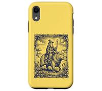 Wizard Riding Capybara Fantasy Engraving Art Case for iPhone XR