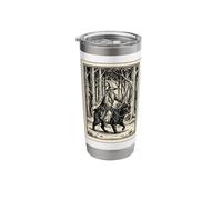 Wizard Riding Cat Stainless Steel Insulated Tumbler
