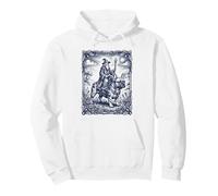 Wizard Riding French Bulldog Fantasy Art Pullover Hoodie
