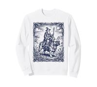 Wizard Riding French Bulldog Fantasy Art Sweatshirt