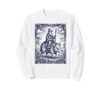 Wizard Riding Mystical Creature Elephant Shrew Fantasy Sweatshirt