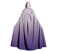 Wizard Robe, Full Length Hooded Medieval Cloak Unisex Gradient Long Renaissance Cape With Hood Sorcerer Vampire Halloween Costume