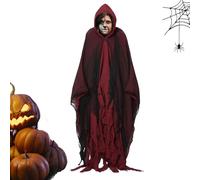 Wizard Robe, Medieval Cape, Halloween Cape, Scary Cape for Adults, Halloween Medieval Cape Costume for Adults, Haunted House Decoration for Horror Atmosphere for Mask
