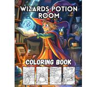 Wizard’s Potion Room: 40 Big and Magical Wizard Designs for Kids
