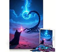 Wizard Scorpion Lightning Desert Adult Jigsaw Puzzle1000 Pieces Mind Wellness Serene Activity Sharp Edges (38x52cm)