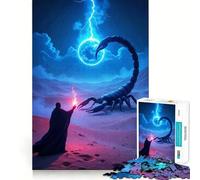 Wizard Scorpion Lightning Desert Puzzles for Adults 1000 Pieces Focus Boost Fun Uniform Size Precise Pieces Bonding Activity for Loved Ones (50x75cm)