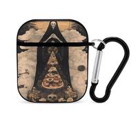 Wizard Skull Case Compatible with AirPods 1/2 Protective Cases Cover Hard Shell for Women Men