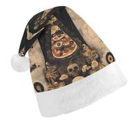 Wizard Skull Santa Hat For Adults And Teens Christmas Hats Xmas Holiday Party Cap