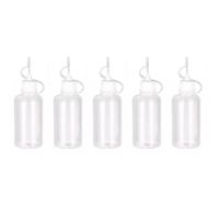 Wizard Vapes 5 x Empty Plastic Squeezable Liquid Dropper Filling Bottles E-Juice Quiling Oil Needle Tip LDPE (White, 30ml)