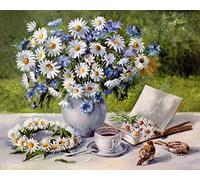 Wizardi 5D DIY Diamond Painting kit Summer Mood 50 * 40 cm WD2620