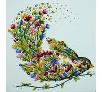 Wizardi Bead Embroidery kit - A Singing Bird AMB-094 Abris Art
