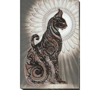 Wizardi Bead Embroidery Kit - Bast in The Night AB-695 Abris Art