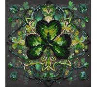 Wizardi Bead Embroidery kit - Lucky Kaleidoscope. Colorful Beads, Beading Needles. DIY Kit. Embroidery for Beginners. Home Decor. AM-251 Abris Art
