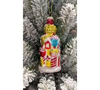 Wizardi Christmas Glass Ornament - Gingerbread House F07M3-11 HB-SY25276