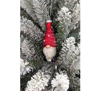 Wizardi Christmas Glass Ornament - Red Gnome F07M3-4 HB-SY25194