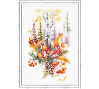 Wizardi Counted Cross-Stitch Kit - Autumn Forest Spirit 250-698 Magic Needle