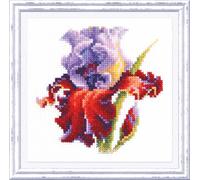 Wizardi Counted Cross-Stitch Kit Iris 150-011 Magic Needle
