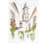 Wizardi Counted Cross-Stitch Kit Old Street 250-214 Magic Needle