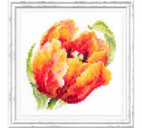 Wizardi Counted Cross-Stitch Kit Red Tulip 150-010 Magic Needle