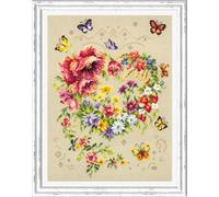 Wizardi Counted Cross-Stitch Kit Shine of Your Heart 100-144 Magic Needle