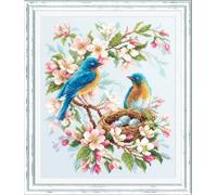 Wizardi Counted Cross-Stitch Kit Spring Song 130-041 Magic Needle