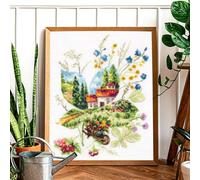 Wizardi Counted Cross-Stitch Kit Summer Day 210-321 Magic Needle