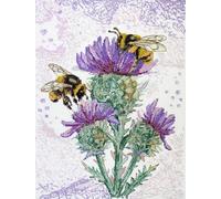 Wizardi Cross-Stitch kit - Hunting for Nectar AH-188 Abris Art