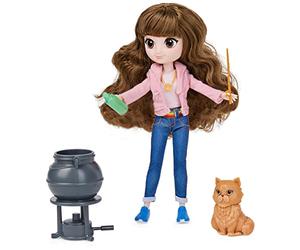 Wizarding World Brilliant Hermione Granger Collectible 8 inch Doll Gift Set with 5 Accessories and 2 Outfits Kids Toys for Girls and Boys Ages 5 and up
