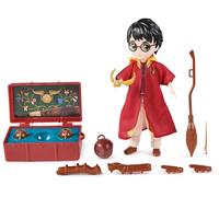 Wizarding World Harry Potter, 20.3-centimetre Harry Potter Quidditch Doll Gift Set with Robe and 9 Doll Accessories, 11 Pieces, Kids’ Toys for Aged 6 and up