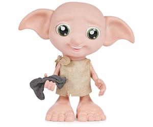 Wizarding World Harry Potter 21.6 cm Magical Dobby Interactive Elf Doll with Sock and Over 35 Sounds and Phrases Toy for Girls Ages 6 and Up (Spin Master 6069166) Dobby Speaks Spanish or Portuguese