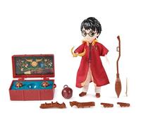 Wizarding World Harry Potter, 20.3-centimetre Harry Potter Quidditch Doll Gift Set with Robe and 9 Doll Accessories, 11 Pieces, Kids’ Toys for Aged 6 and up