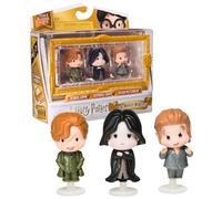 Wizarding World Harry Potter, Micro Magical Moments Year 3 Figure Set with Remus Lupin, Severus Snape & Peter Pettigrew & Display Case