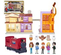 Wizarding World Harry Potter, Amazon Exclusive Deluxe Diagon Alley & Hogwarts Express, 4 Playsets in 1 with Lights & Sounds, 5 Figures, 33 Accessories