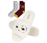 Wizarding World Harry Potter Gifts - Slippers Women & Socks Merch 4-6.5 | hedwig theme, ladies style, girls fashion