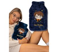 Wizarding World Harry Potter Hot Water Bottle with Cover 1,8L | Period & Back Pain Relief, Hedwig Theme, Hermione Motif