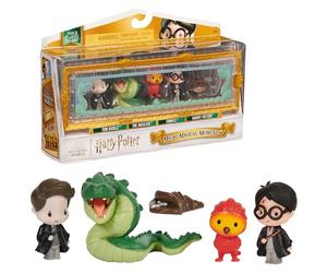 Wizarding World Harry Potter, Micro Magical Moments Chamber of Secrets Scene Gift Set with 5 Mini Figures & Display Case, Kids’ Toys for Ages 6+
